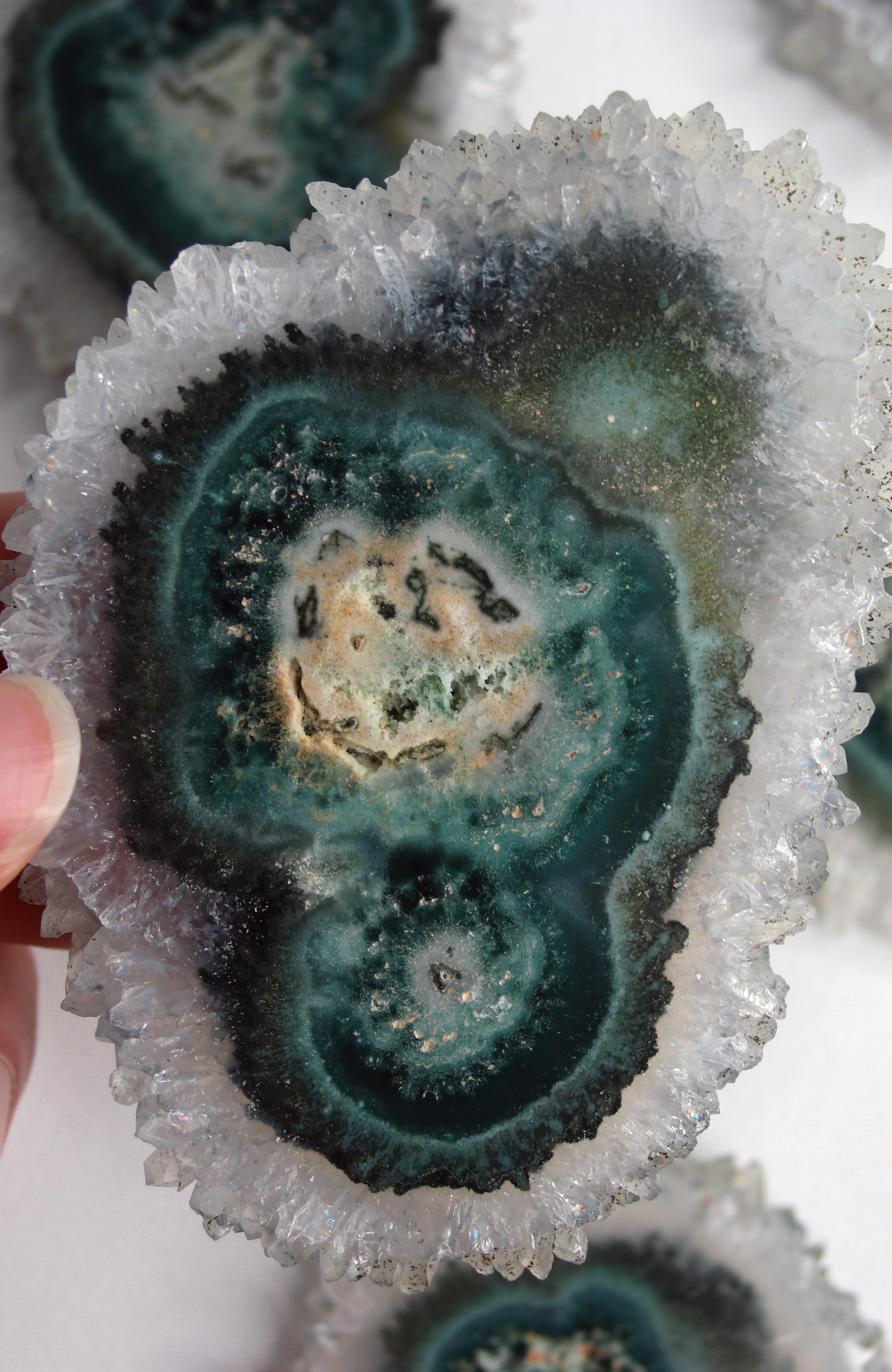 Green Amethyst Flower (Stalactite)